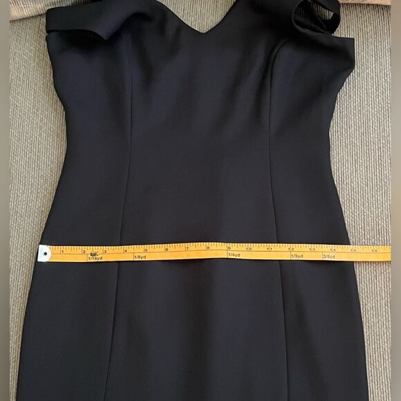 Hugo Buscati Little Black V-Neck Cocktail‎ Dress – Size 2P - Picture 7 of 11
